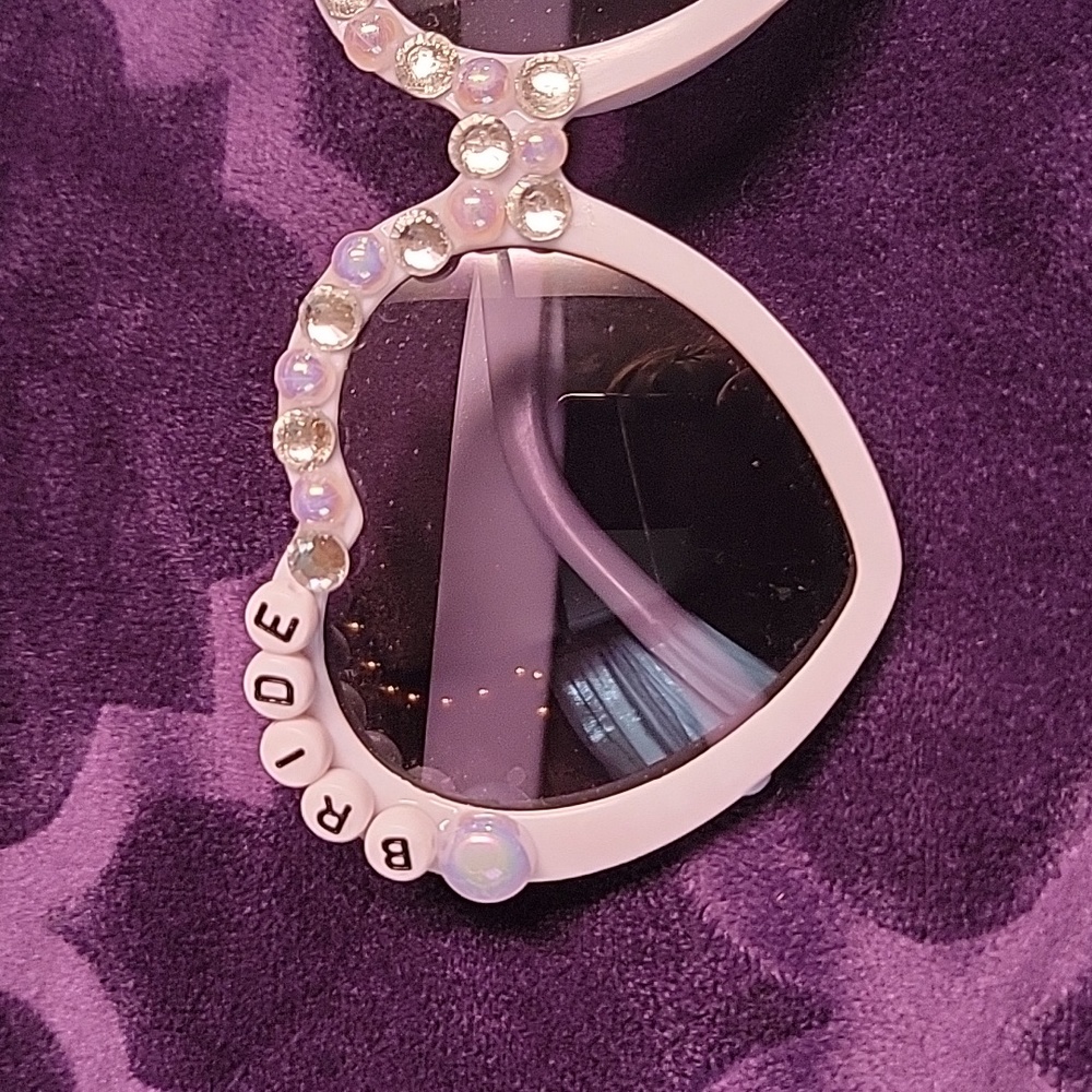 Handmade bridal sunglasses - Picture 3 of 6